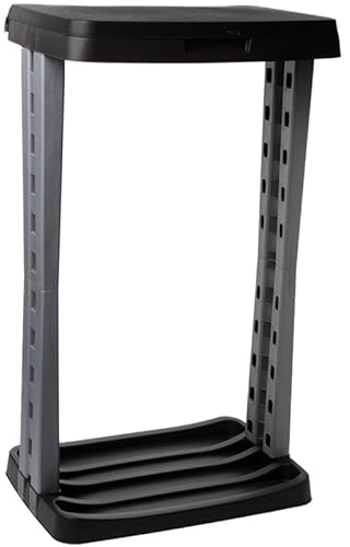 Supporto per sacchi della spazzatura da 120 litri, extra stabile e robusto, in plastica di alta qualità, ideale per interni ed esterni, facile da pulire e durevole, dimensioni: 73 x 43 x 31 cm