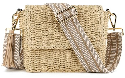 XINGSHUNFU Straw Purses Crossbody Bags For Women,Woven Summer Handbag Shoulder Bags