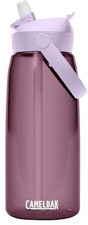 CAMELBAK Thrive Flip Straw Wasserflasche mit Tritan Renew, leicht zu transportieren, Strohhalm-Oberteil, 900 ml, Violett