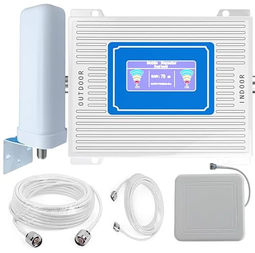 Amplificateur de Signal Mobile, Répéteur 2G/3G/4G, 70dB (Band1/3/8-900/1800/2100mhz)