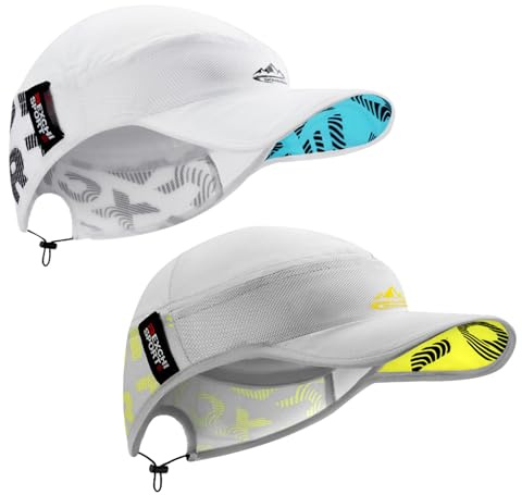 TAGVO Cappellino Unisex a Rapida Asciugatura Leggero Traspirante e Non Strutturato per Corsa Ciclismo e Sport all’Aperto