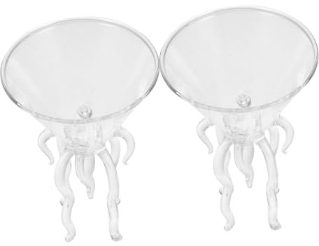 Didiseaon 2pcs Glass Highball Cocktail Glasses Creative Mojito Drinking Cups Dishwasher Safe Party Drinkware for