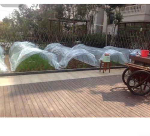 Getdoublerich Resilient Greenhouse Tunnel Foil Designed for Plant Protection and Growth (2.5 m)