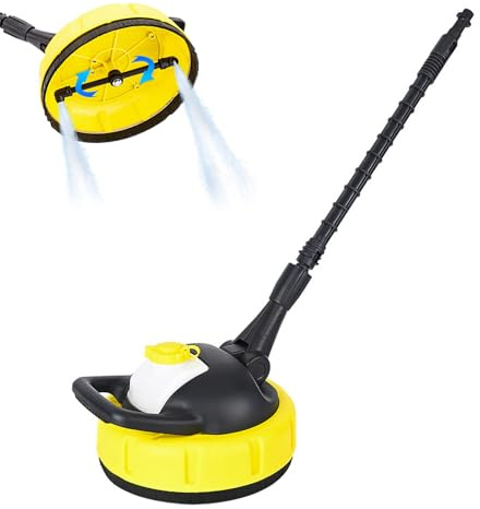 Outil de nettoyage pour béton - Machine à laver sous pression avec adaptateur de raccordement rapide - Nettoyeur d'extérieur - Rondelle de performance de pour trottoir, terrasse, garage