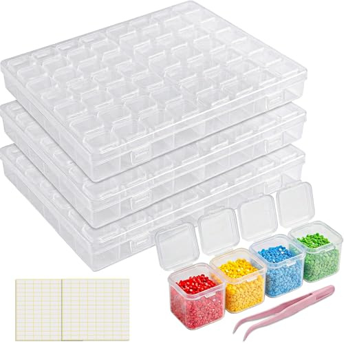 RITOLLO 168-Piece Diamond Art Storage Set with 3 Organiser Boxes