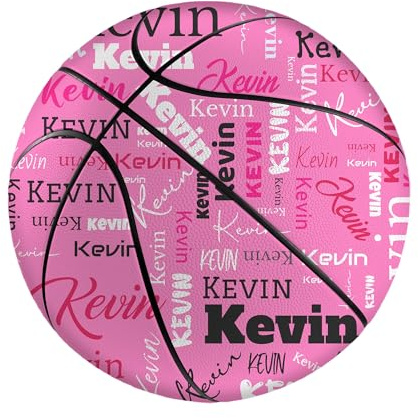 SosnSusn Individuell Gestaltete Basketbälle, Personalisiert mit Namen oder Foto, Basketball-Geschenke für Abschlussabend, Geburtstag, Fans und Trainer