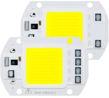 CBFMFVFROR 1pcs COB LED Lamp 10W 20W 30W 50W AC 220V 230V 240V Smart IC No Need Driver DIY Chip, Fit for LED Flood Lights Spotlight Floodlight Chip(Grow Light,30W 220V)