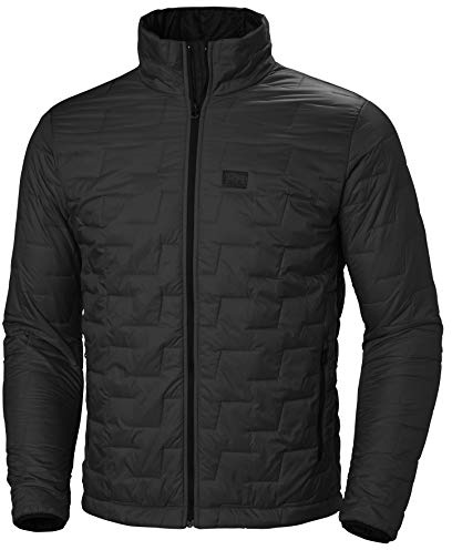 Helly-Hansen Lifaloft Insulator Ski Jacket for Men - Lightweight, Water-Resistant & Windproof with Handwarmer Pockets, 991 Black Matte - Medium