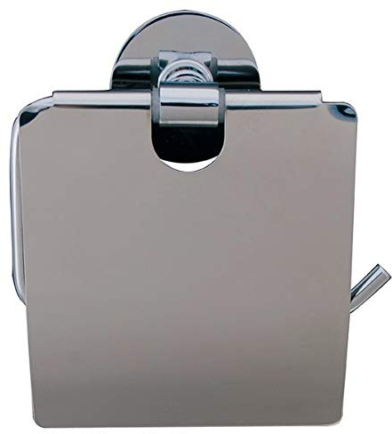 Spirella WC Rollenhalter Easy Edelstahl Toilettenpapierhalter Klopapierhalter zum kleben oder Bohren