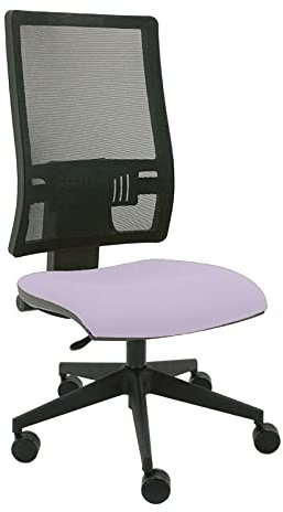 La Silla de Claudia- Silla de Oficina ergonómica Passion. Silla de Escritorio de Malla Negra con Regulador Lumbar (Lila)