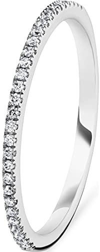 CHRIST Damen-Damenring 30 Diamant 58, Weißgold 32018925