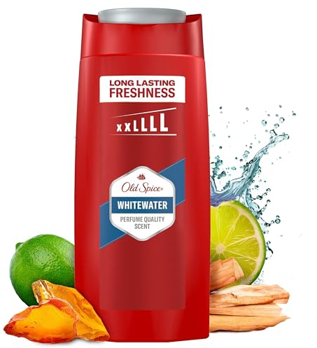 Old Spice Whitewater 3-in-1 Duschgel & Shampoo für Männer (675 ml), Körper-Haar-Gesichtsreinigung Männer, lang anhaltend Frisch, Zitrone, Sandelholz und Seeluft