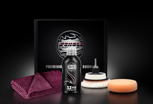 Scholl Concepts – Auto Kratzer Entferner-Set S2 Black – Premium Schleifpolitur für Einsteiger | Autopolitur zum effizienten Entfernen von Kratzern | Made in Germany