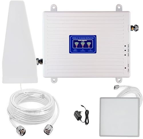 Amplificador de señal móvil 4G 3G 2G, repetidor GSM LTE WCDMA, banda 1/3/8, 900/1800/2100 MHz