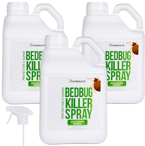 Xterminate Bed Bug Killer Triple Action Insecticide 15L Professional Indoor Formula Also Kills, Ants, Mites, Cockroaches, Fleas, Use On Mattresses, Carpets, Homes, Hospitals, Offices, HSE Approved