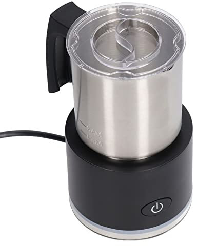 Mousseur à Lait électrique Mousseur à Lait Automatique Prise Ue 220-240V économie d'énergie café à la Maison (BLACK)