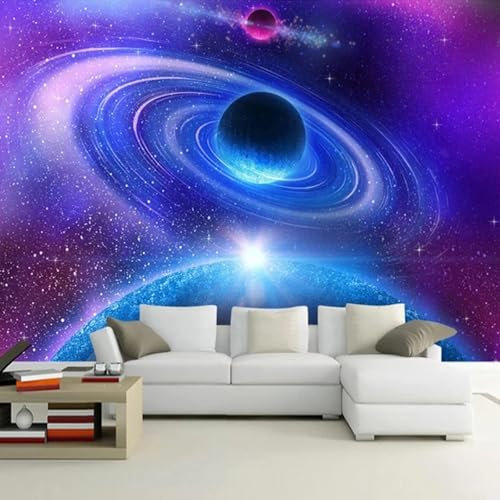MIXUEXUNLU 3D Mural Wallpaper Living Room Bedroom Modern Space Moon Universe Photo Wallpaper Mural Decorative Wall Painting