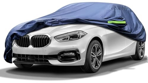 Svnqney Autoabdeckplane 10 Schichten Vollgarage Autoabdeckung Vollgarage Staubdicht Wasserdicht Autohülle Autoplane Car Cover für BMW X1 E84/F48/F49/U11(2009-2025)