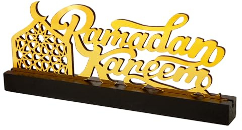 Bseical Ramadan Tischdeko Eid Mubarak Dekoration Islam Deko Ramadan-Dekoration Islamische Dekoration 30.5 cm Länge und 12 cm Höhe (C)