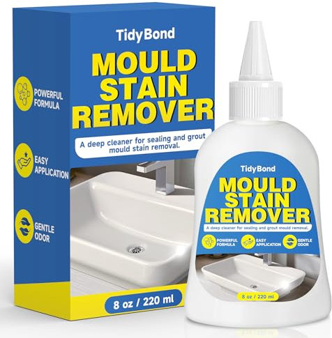 Mould and Mildew Remover Gel, 220ml Heavy Duty Mould Stain Cleaner - Deep Clean for Washing Machine Seals, Rubber Gasket, Bathroom Grout, Tile, Shower, Caulk