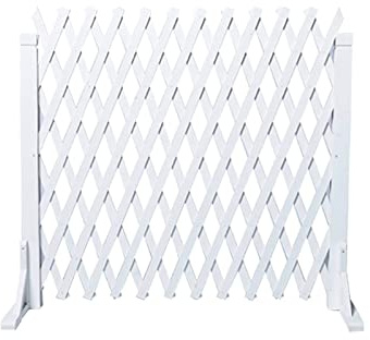 NZPOST Clôture de Jardin rétractable, Installation Facile, écran de confidentialité Durable pour barrière Extensible (Blanc 160 x 110 cm)