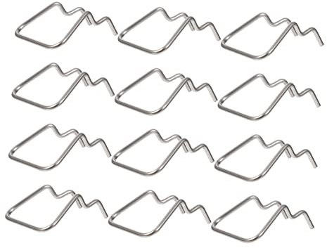 SOIMISS 12Pcs Stainless Steel Pegboard Hooks for Tool Organization Perforated Wall Hooks with Angled Ends Easy Install for Efficient Display and Storage