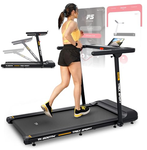 TREX SPORT Elektrisches Laufband für zuhause TX-800TM Vega | Laufband klappbar bis 16 km/h, LCD-Display, 2 PS | Treadmill, 15 voreingestellten Programmen