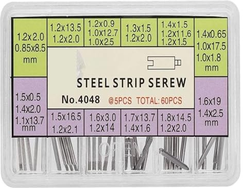 SKINPA Watch Link Remover Kit, Band Cotter Pin Assortment, Stainless Steel Bracelet, Replacement Repairing Tool Fit for Repair and Removal