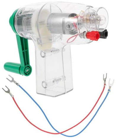 FRCOLOR Generatore Manuale Portatile Fai Da Te Per Ragazzo Ragazza Giocattolo Scientifico Educativo Kit Esperimenti Fisica Per Scuola e Casa