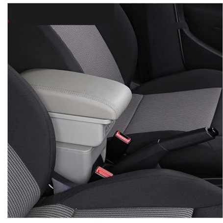 Compartimento para reposabrazos de Coche, para Seat Ibiza 6J, para Ibiza 6L Compartimento para reposabrazos con portavasos y USB en la Consola Central (C2 Black Line sin USB) (B5 Gris 3 USB)