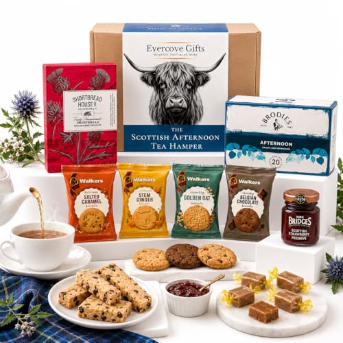 Scottish Afternoon Tea Hamper — Birthday & Christmas Gift Box by Evercove