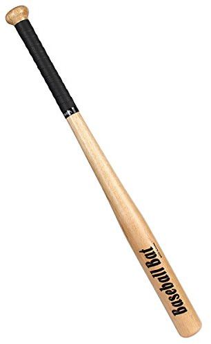 Latinaric Batte De Baseball en Chêne Bois avec La Bande Antidépante 74cm pour Sport Joueurs Débutants De Baseball