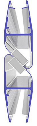 1 Set Magnetdichtung 180 Grad für 5mm, 6mm, 7mm und 8mm 8852 Glasstärke Magnetduschdichtung Duschdichtung Duschtüren…