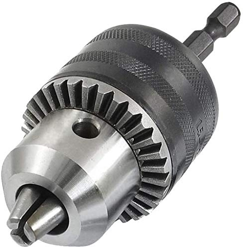 Lagaga 1.5-13mm Drill Chuck Adapter 1/2-24 UNF Mount Chuck Converter Impact Driver with 1/4-Inch Hex Shank Drill Chuck Quick Change Key Hammer Converter Conversion Tool