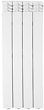 Fondital V666AM06404 Radiatore in alluminio pressofuso Exclusivo B3, 800 mm, 4 elementi, bianco