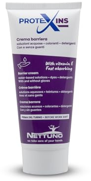 NETTUNO - Protexins Plus da 100 ml crema barriera protettiva per mani contro sostanze a base acquosa. Insolubile in acqua. (3)