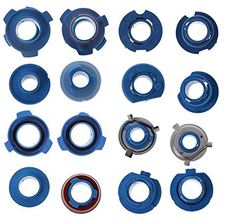Auto Scheinwerfer Lampen Adapter 4 stücke Scheinwerferlampe BASE-Adapter-Sockelhalter 880 / HB4 / HB3 / H11 / H7 / H4 / H3 / H1 for HALOGEN-Scheinwerfer (Color : H11)