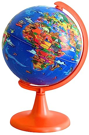 TOPGLOBE 15cm Globus Meine Welt“ mit 100-teiligen Puzzles. Drehen, drehen, spielen, etwas über die Länder der Erde erfahren