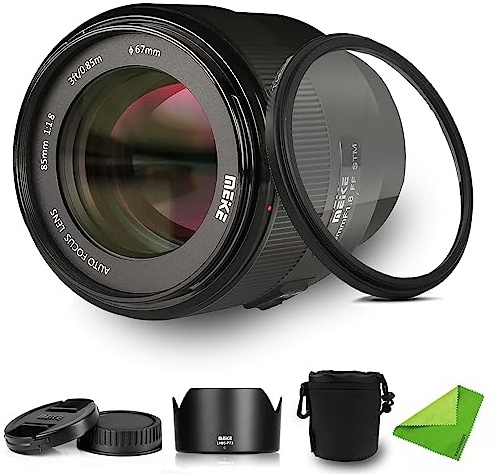 Meike 85mm F1.8 f/1.8 STM X-Mount Auto Focus Full Frame Lens for Fujifilm Fuji X-Mount Cameras X-Pro2 X-E3 X-T1 X-T2 X-T10 X-T20 X-A2 X-E2 X-E2S X-E1 X30 X70 X-M1 X-A1 XPro X-T4 X-T5 X-H2S