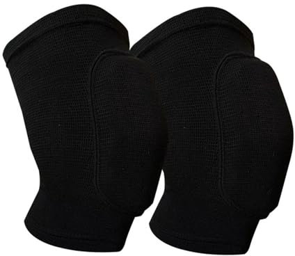Wzxhew # Volleball Knee Pads For Dancer Soft Breathable Knee Pads For Men Women Kids Knees Protective Knee Protector Brace For Volleyball Football Dance Yoga Tennis Running (Black, S)