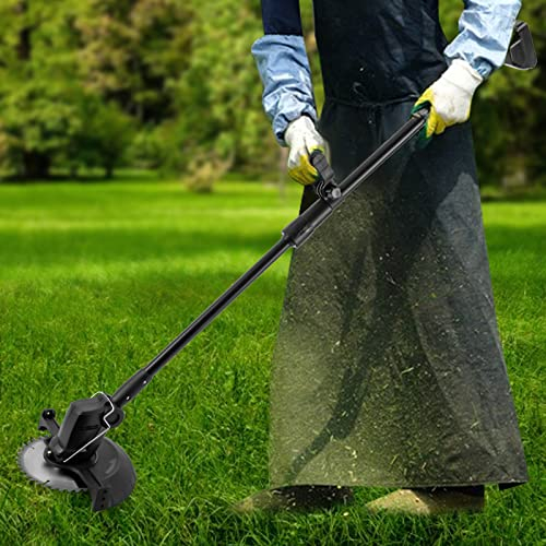 Akku Rasentrimmer mit akku und ladegerät mit Messer Motorsense Elektro, Das kabellose Design,Akku Freischneider 21V Für Outdoor, Hof, Rasen, Gärten