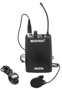 OMNITRONIC DAD Taschensender | Taschensender mit Lavaliermikrofon