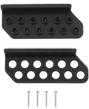 LT Easiyl 1 Paire de Supports Muraux pour Flèches Et Arcs 12 Flèches Adaptés Au Stockage de Flèches en Fibre de Verre Flèches en Bois Et Aluminium Noir (11 X 4,2 X 2 Cm)