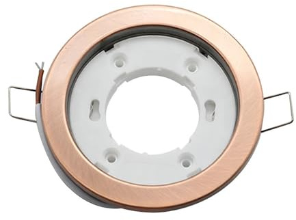 ruehalf Lot de 5 douilles de lampe GX53, blanc argenté, for éclairage LED GX53(Brown)