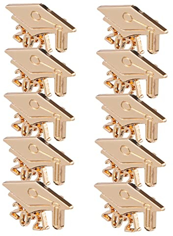 jojofuny 10Pc Alloy Fastening Buttons for Graduation DIY Crafts Stylish Simple Suitcase Bag Charms Durable Accessories for Bags Wallets Notebooks Gift Decoration