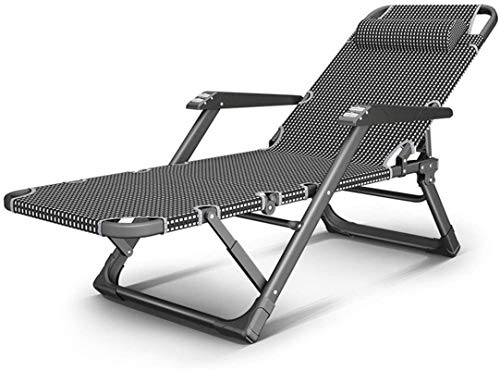 VGVSBG Leichte Gartenliegen und -Sessel, zusammenklappbar, verstellbar, Sonnenliege, Gartenliege, Liegestuhl für den Strand, Pool, Terrasse, Garten, Camping, Füße aus