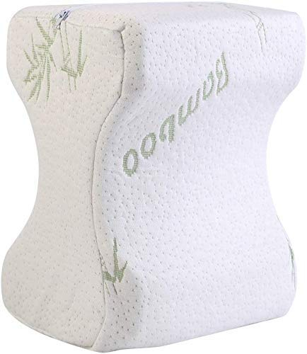 Coussin de Genoux à Mémoire de Forme Oreiller de secours Orthopédique pour Knee Hanche Cuisse 4 couleurs (blanc)