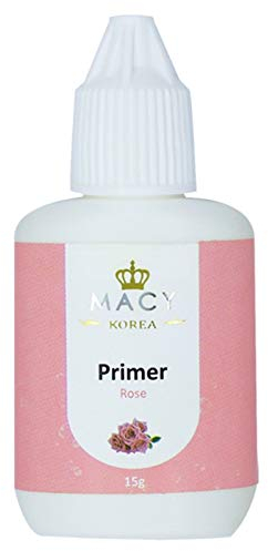 Wimpernverlängerung | Macy Lash Primer zur Entfettung & Vorbehandlung für die Wimpernverlängerung 4 verschiedene Düfte 15g, Duftrichtung: Rose