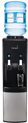 Primo Water Cooler - Bottle-Fed Deluxe Ambient and Cold Water Dispenser. Easy to set up, mains plug socket required. Ideal for home and small business use.