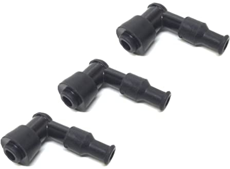 3x Zündkerzenstecker 90 Grad wasserdicht - passend für CPI, Keeway, Sachs, Generic, ATU Roller, Zündapp, Hercules, Kreidler